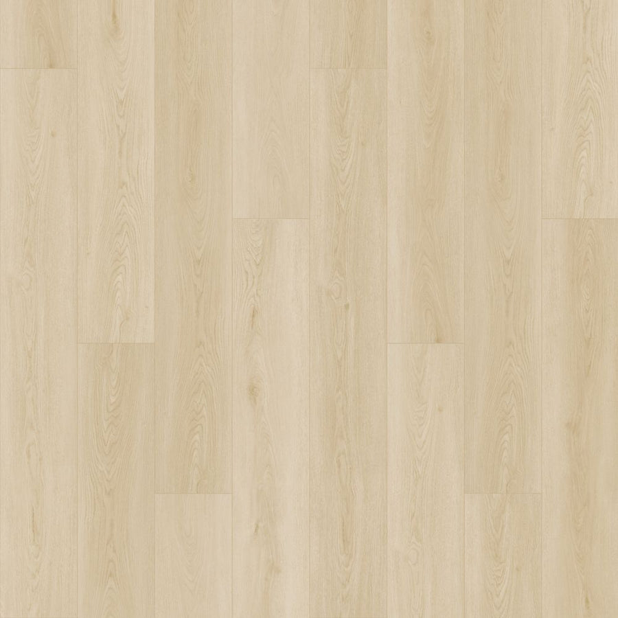 Emerald Rivers 7.5" Vinyl features long, light-colored planks with a natural grain pattern, smooth matte scratch-resistant surface, and exceptional durability for a clean, modern look.