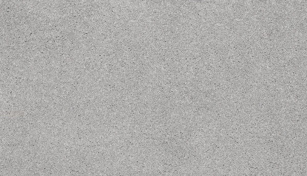 Close-up of Splendid Elegance Pet Friendly Carpet in Scottish—a smooth, light gray surface with fine, subtle speckles, evoking a clean, stain-resistant look without visible patterns or cracks.