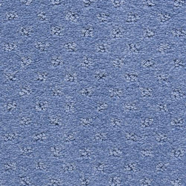 Close-up of Dreamer On Trend Carpet in Steel Blue, featuring plush fibers and a pattern of small, raised clusters evenly distributed across its textured surface.