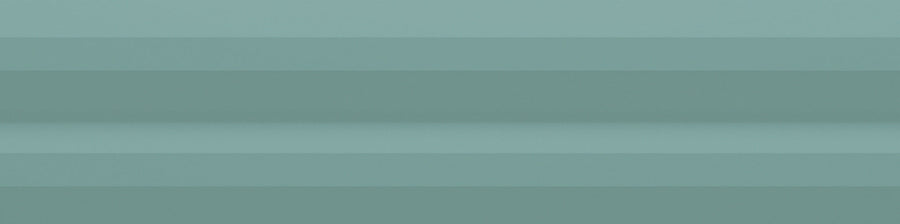 A minimalist image featuring horizontal bands in various shades of teal, creating a layered abstract striped pattern inspired by the Stripes 3" x 12" Subway Tile in Teal.