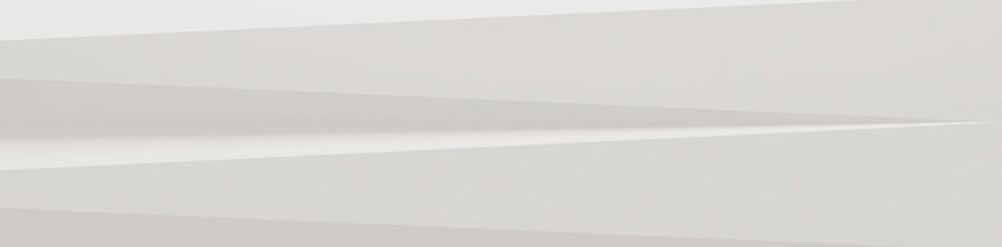 Abstract image featuring overlapping, sharp-edged vertical shapes in Ice White Gloss, inspired by Stripes 3" x 12" Transitional Ceramic Tile, creating a minimalist, three-dimensional striped effect with subtle shadows and gradients.