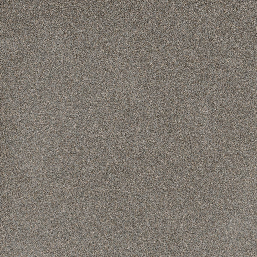Close-up view of Stunning Family Friendly Carpet in the color Shadows, featuring a speckled pattern with shades of brown, gray, and tan for a luxury, stain-resistant finish.