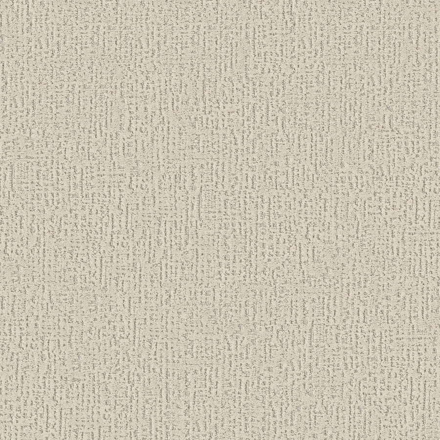 Curated Tone Pet Friendly Carpet in Sweet Cream features a beige textured surface with an abstract, woven pattern of thin irregular lines and subtle tonal variations, offering stylish, stain-resistant comfort that's perfect for homes with pets.