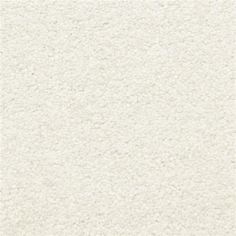 Close-up of Morgan Bay Family Friendly Carpet in Thin Ice—a textured, off-white boucle with a soft, bumpy surface that stands up to everyday family use.