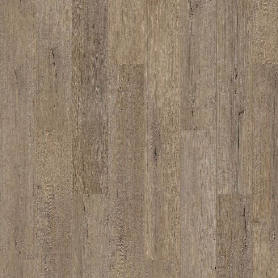 Close-up of Native Ridge 7.5" Vinyl Plank flooring, featuring long planks in light brown and tan shades with realistic wood grain patterns and subtle texture variations.