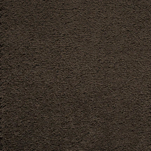 The Dolce Family Friendly Carpet in Turkish features a dark brown textured look with a soft, slightly uneven surface, offering cozy comfort—perfect for high-traffic areas in any family-friendly home.