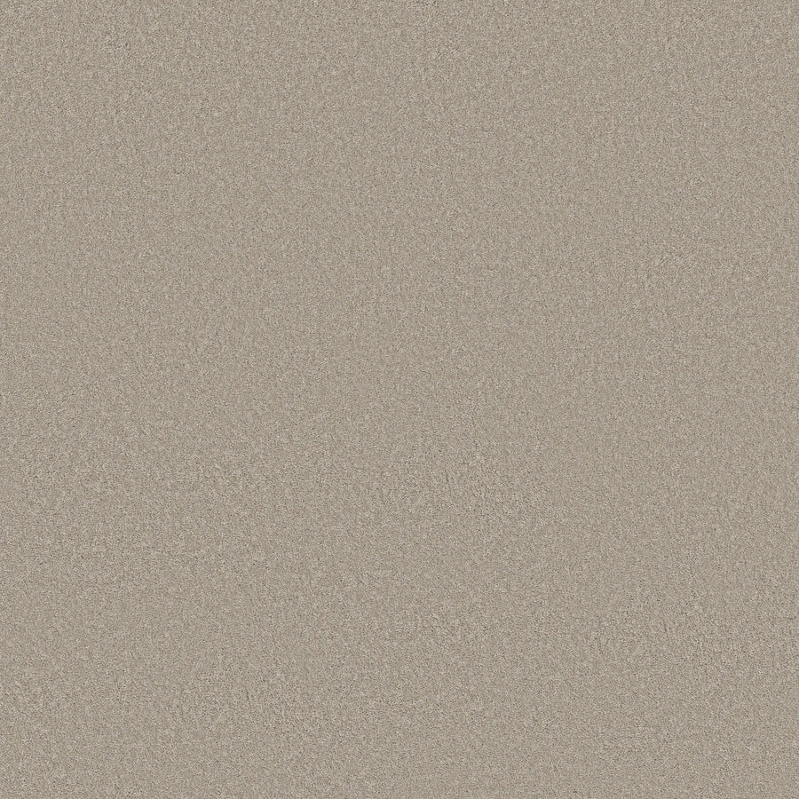 Close-up of the flat, even surface of Smooth Tone Pet Friendly Carpet in Twilight Taupe, featuring a fine, light brown texture with subtle color variations for a stylish and durable look.