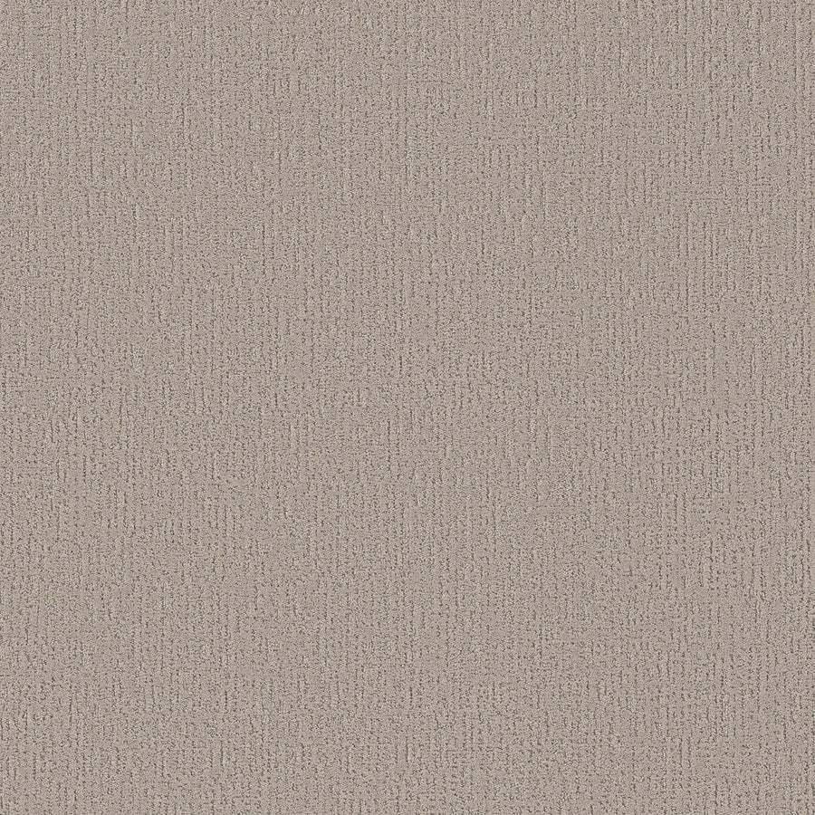 Curated Tone Pet Friendly Carpet in Twilight Taupe features a beige, textured surface with a subtle fabric-like linear pattern. Its durable, neutral design provides a soft, understated look ideal for any space.