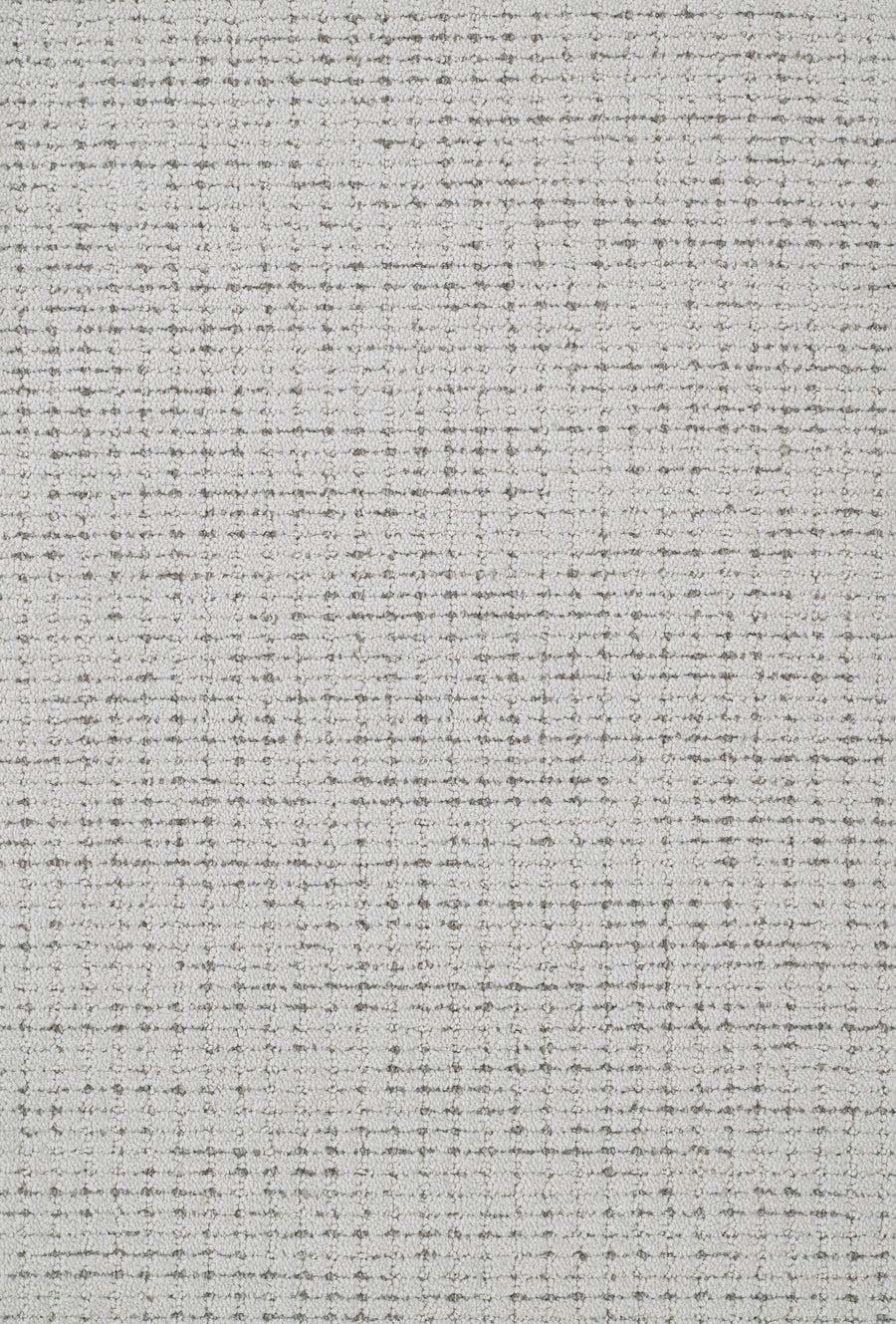 Chalet On Trend Carpet features light gray fabric with a woven texture and an irregular grid of thin, dark gray lines, creating a soft, slightly textured surface reminiscent of luxurious organic patterns.
