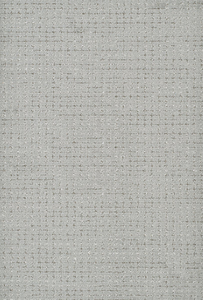Chalet On Trend Carpet features light gray fabric with a subtle grid-like woven texture and fine intersecting organic lines, creating a soft, modern, and understated pattern.