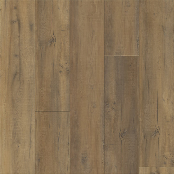 Coretec Plus Premium Vinyl features light brown luxury vinyl flooring with a natural grain, knots, and varied tan and brown shades, creating a rustic, warm look—perfect for any space needing durable flooring.