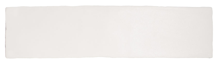 A long, rectangular piece of blank white paper with rough edges, isolated on a white background—evoking the clean lines and style of the Bali 3x12 Ceramic Subway Tile.