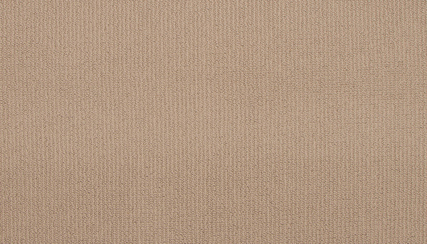 Close-up of Wool Fundamentals On Trend Carpet in Mocha, featuring a soft, uniform textured weave and subtle pattern that highlights the carpet’s quality finish and the durability typical of premium wool flooring.