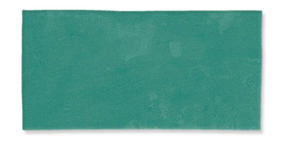 A close-up of a green rectangular object.