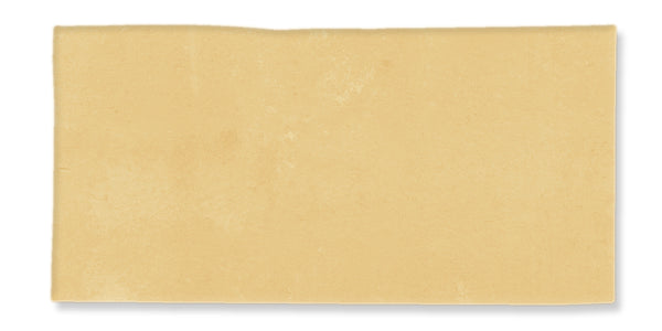 A rectangular sheet of plain, uncooked lasagna pasta with a light beige color, slightly uneven edges, and a smooth surface. The pasta sheet is isolated on a white background.