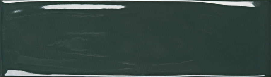 The Maestro 3" x 10" Subway Tile in Wagner Glossy features a rectangular shape, smooth reflective surface, and subtly uneven edges—ideal for adding style to your kitchen backsplash or bathroom wall.