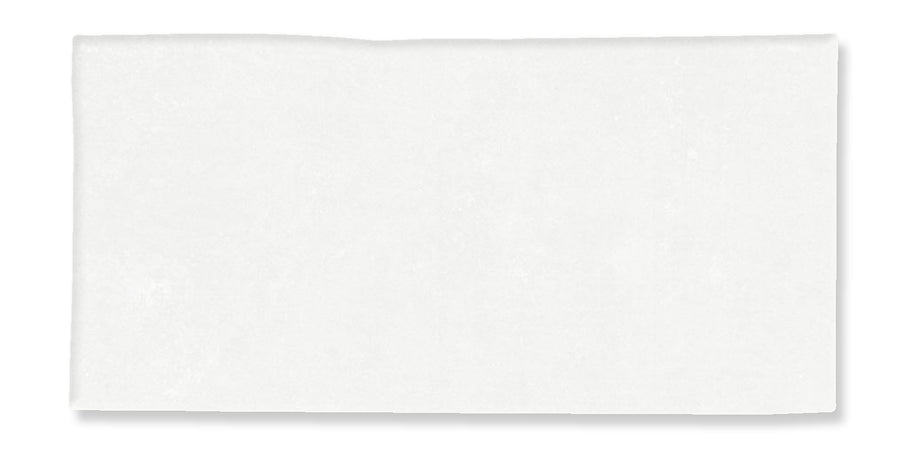 A plain, rectangular white paper napkin displayed against a white background.