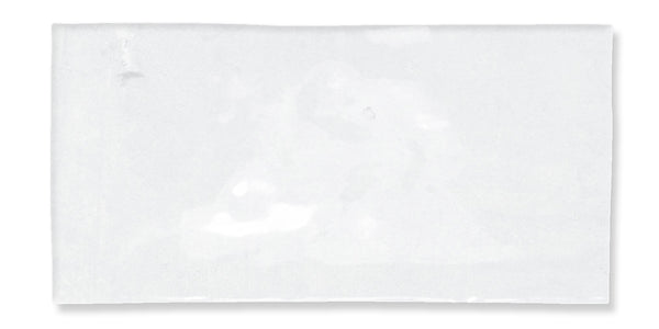 A plain white rectangular napkin or cloth, laid flat with minimal texture and no visible patterns or designs, on a white background.