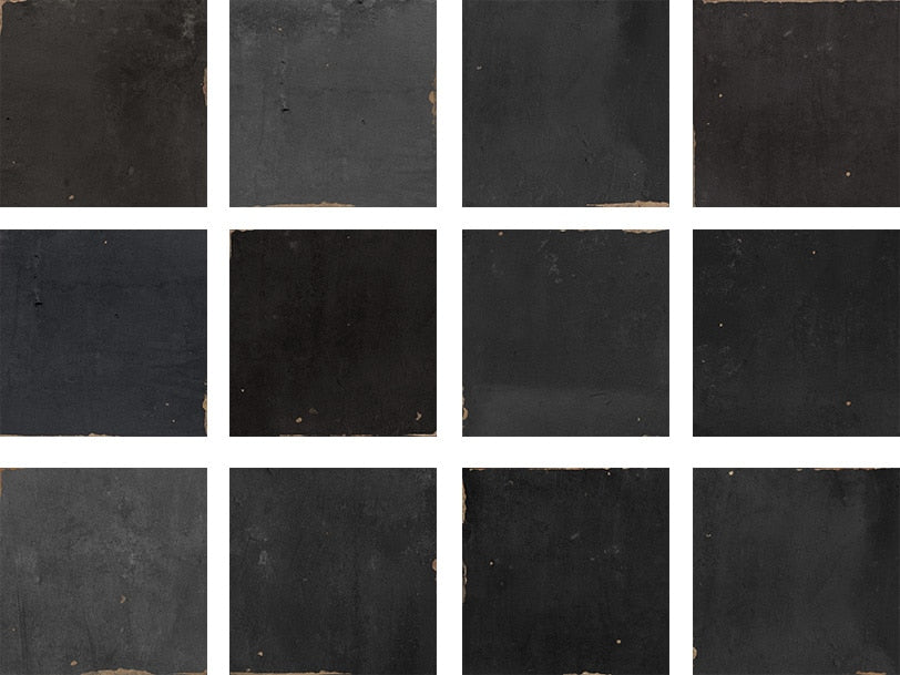 A collage of black squares.