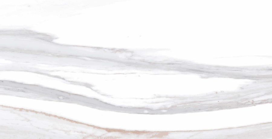 Angel Falls 13x26 Matte Porcelain Tile features a white marble look with light gray and beige veining, offering a smooth, elegant pattern ideal for both floor and wall applications.