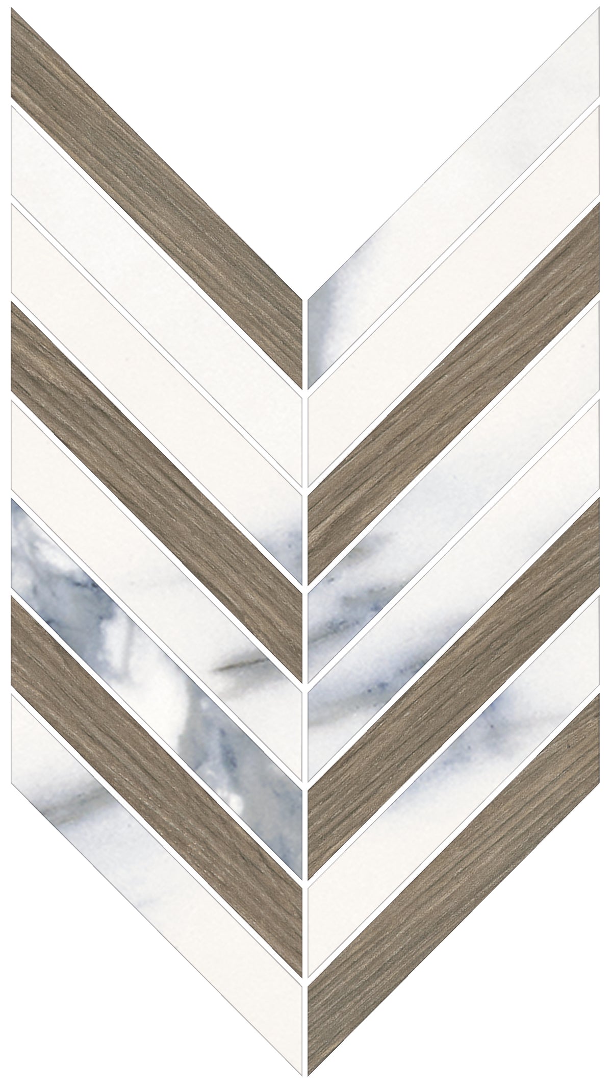 Corsica Chevron Mosaic Porcelain Tile