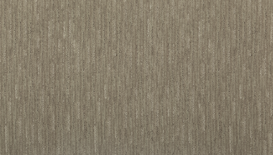 Close-up of Clever Sensation Family Friendly Carpet in textured beige with a subtle vertical line pattern, offering a soft, neutral background ideal for family spaces.