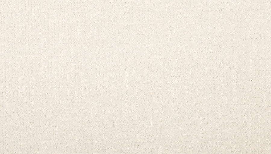 A close-up of Delicate Features Family Friendly Carpet shows its light beige, stain-resistant surface with a subtle raised pattern and soft texture—a neutral, minimalistic choice for modern interiors.