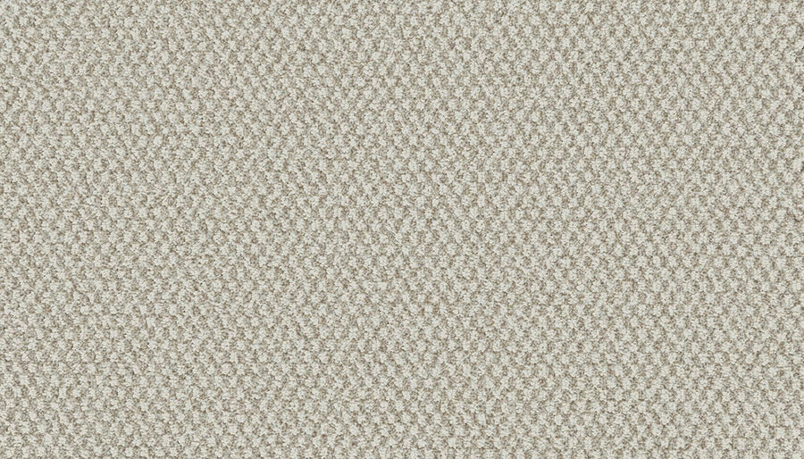 Close-up of textured beige fabric with a small, repeating pattern. Made from Kashmere Nylon with EasyClean stain protection, it’s soft and even—perfect for Cascading Waters I On Trend Carpet or quality upholstery.