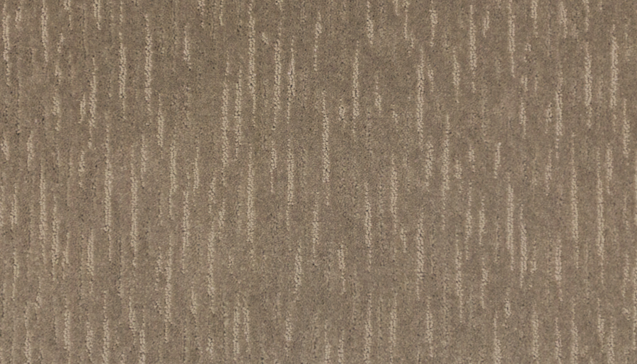 The Exciting Choice Family Friendly Carpet in beige features a subtle vertical striped pattern in light and dark shades, offering a textured, modern look.