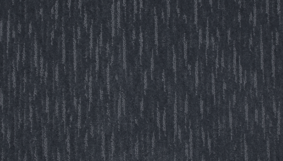 The Exciting Choice Family Friendly Carpet is a dark gray, modern carpet with subtle light gray vertical stripes for a textured, luxurious look that's great for families.