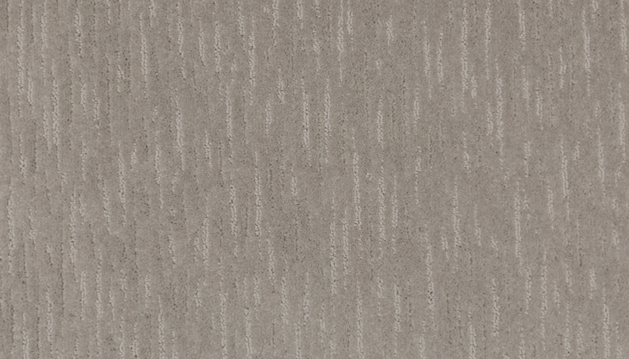 Close-up of Exciting Choice Family Friendly Carpet in beige, showing a subtle vertical striped pattern in light and dark tones. Its soft, plush texture offers elegance and comfort while staying suitable for families.