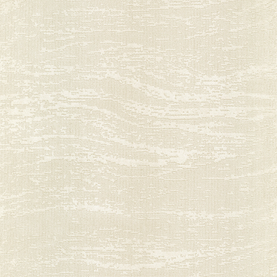 A close-up of FREEstyle On Trend Carpet shows its cream-colored, textured surface with a wavy pattern like gentle ripples. Crafted with TECHnique tufting technology, the carpet appears soft and evenly lit.