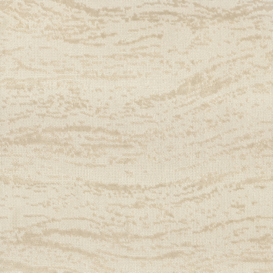FREEstyle On Trend Carpet features beige and cream textured fabric with a subtle, irregular wavy pattern reminiscent of natural stone, enhanced by TECHnique tufting for a calming, spa-like zen ambiance.