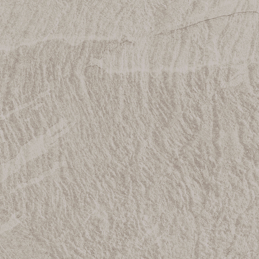 Slide 24x24 Porcelain Tile features a light beige, textured surface with natural wavy patterns and subtle striations, creating a rough, organic look perfect for contemporary spaces.