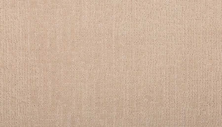 Close-up of Delicate Features Family Friendly Carpet in beige, featuring an eco-friendly design with a subtle geometric pattern and a soft, uniform surface gentle underfoot.