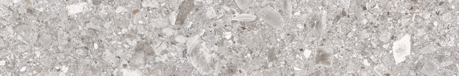 Close-up of Amalfi 4x24 Porcelain Tile: a grey stone-effect surface with a rough texture, showcasing varied grey tones and white speckles—ideal for luxury interiors wanting the elegant look of natural granite or terrazzo.