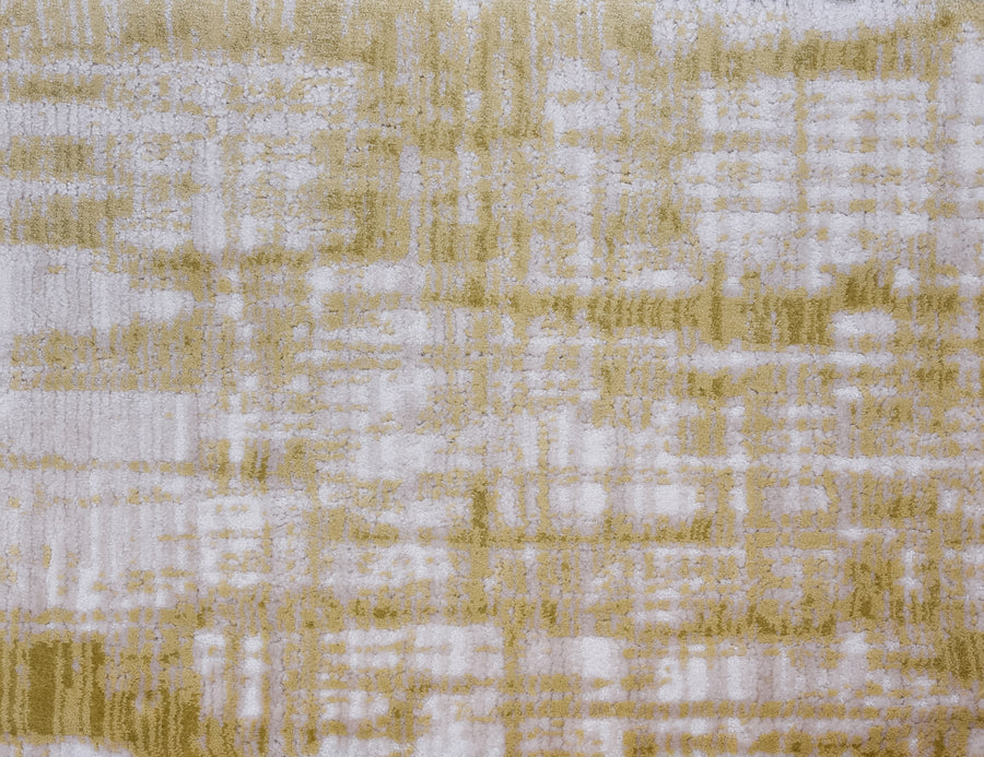 Abstract close-up of a textured surface with intersecting lines in muted gold and white, reminiscent of woven fabric—ideal as inspiration for the Lulubella On Trend Carpet.