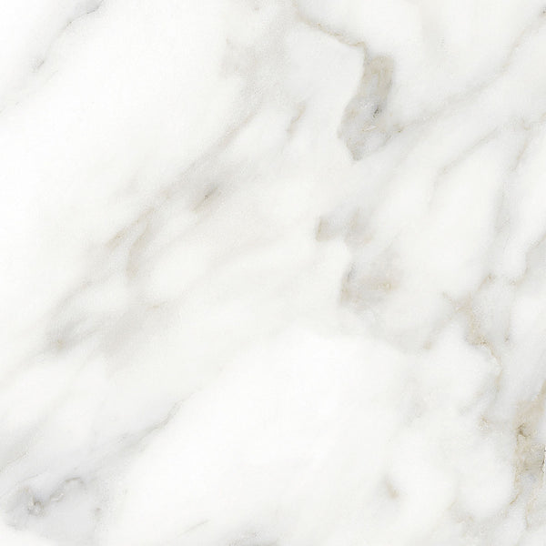 Glam 12x12 Matte Porcelain Tile features a white marble look with light gray and beige veining, offering a natural, smooth stone texture—ideal for use as floor or wall tile.
