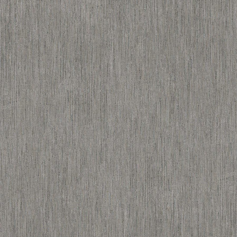 A close-up of the Nile 24x24 Rectified Matte Porcelain Tile shows a grey surface with vertical and horizontal lines forming a subtle woven pattern, giving the tile a soft look with gentle tonal variation.