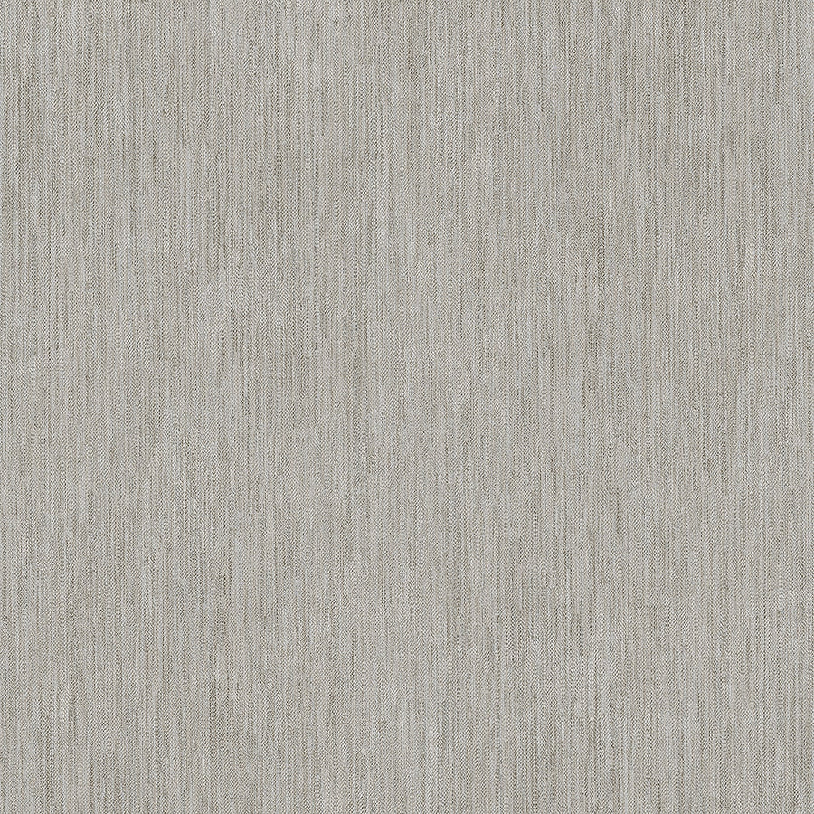 A close-up of the Nile 12x24 Rectified Matte Porcelain Tile reveals its light gray woven texture, subtle vertical lines, and uniform linen-like pattern with gentle shading variations for a neutral look.