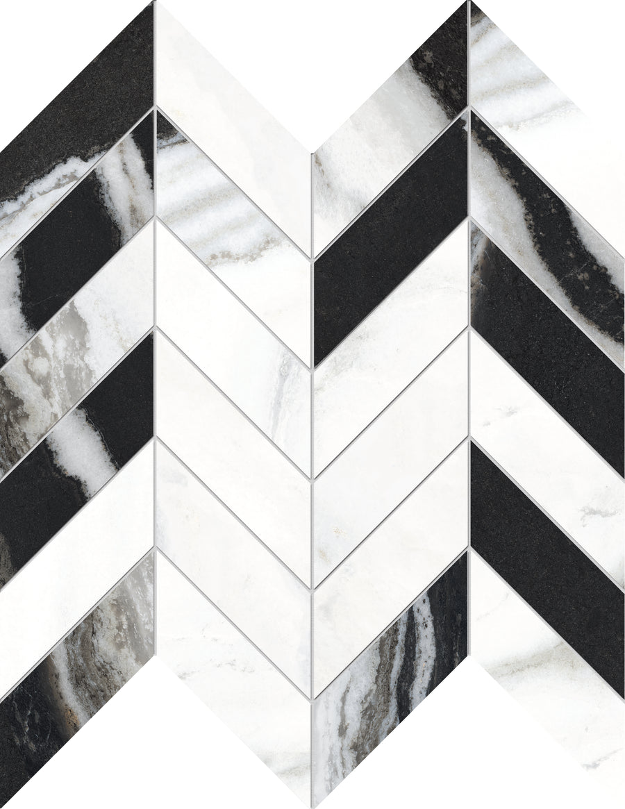 Opus Chevron Mosaic Ceramic Tile
