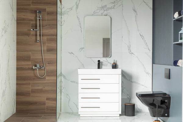 Modern bathroom featuring an Adora 32