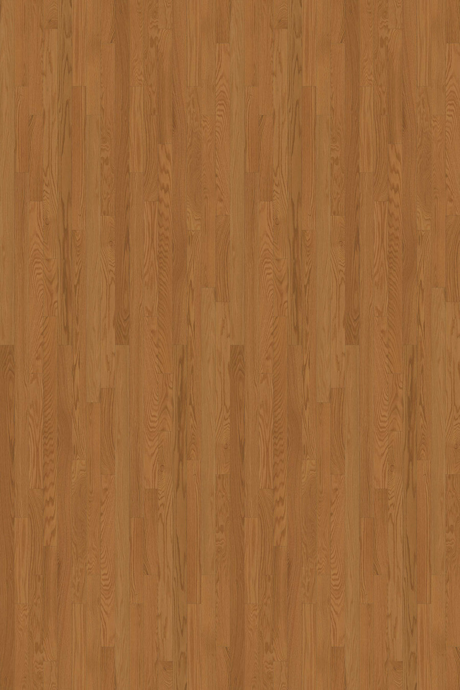 Foundation 3 1/4" Red Oak Hardwood features medium brown planks with visible grain and texture, offering a natural, warm look complemented by a subtle semi-gloss finish for added elegance.