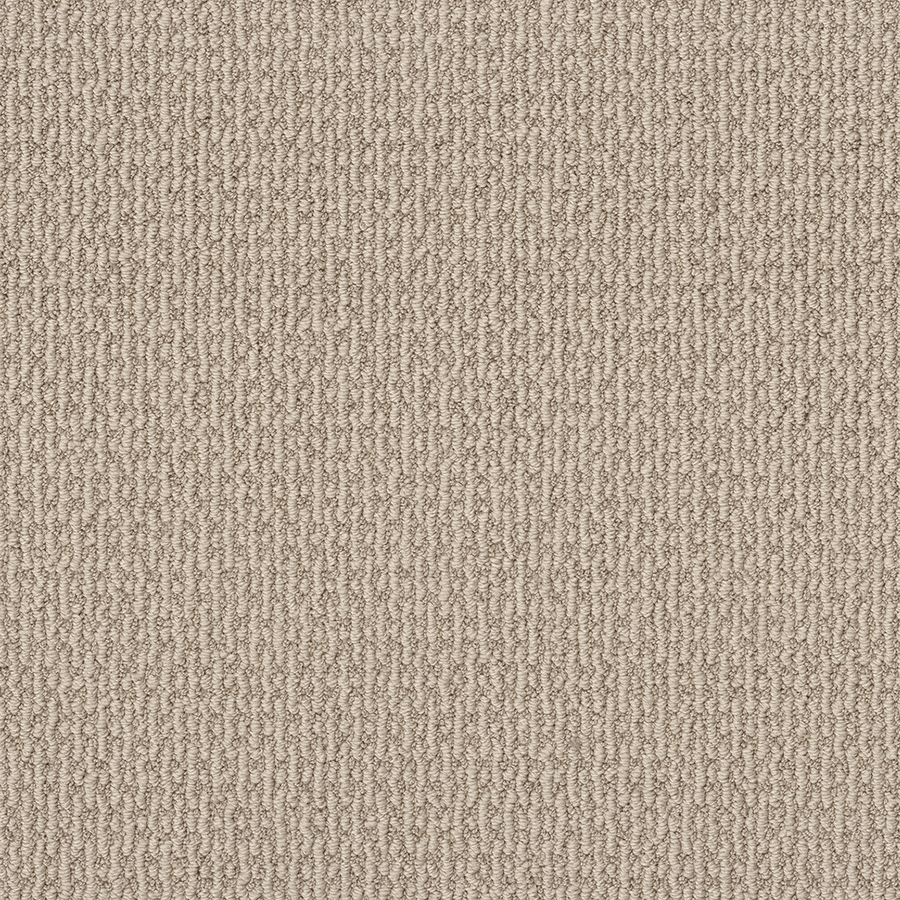 Close-up of Crafted Embrace Family Friendly Carpet: beige, subtle vertical ribbed texture. Made from high-performance fiber, its soft and even surface offers a uniform, neutral look—ideal for versatile flooring.