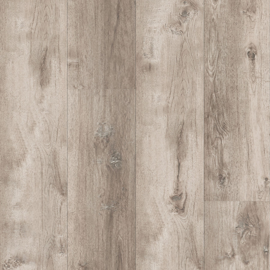 ArmorStep 9.25" Vinyl Plank features light brown wood tones with visible grain and knots, arranged vertically for a natural, slightly weathered look. This Avalon Flooring product is waterproof for added durability.