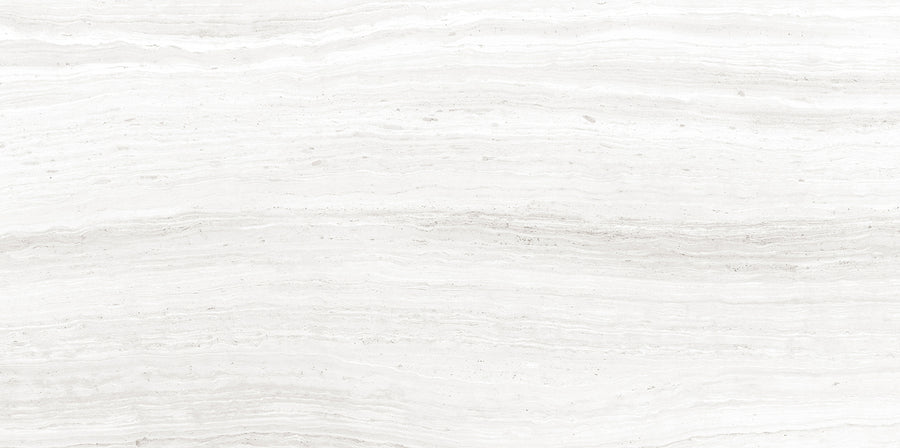 Silk 12x24 Matte Porcelain Tile features a light gray and white surface with subtle horizontal wavy lines and natural marble-like textures, offering a luxurious look in a versatile matte finish.