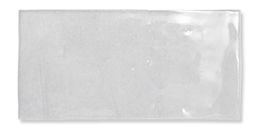 The Fez 2.5x5 Subway Tile is a glossy, rectangular glazed ceramic tile with smooth edges and a reflective surface, ideal for achieving a classic subway tile appearance.